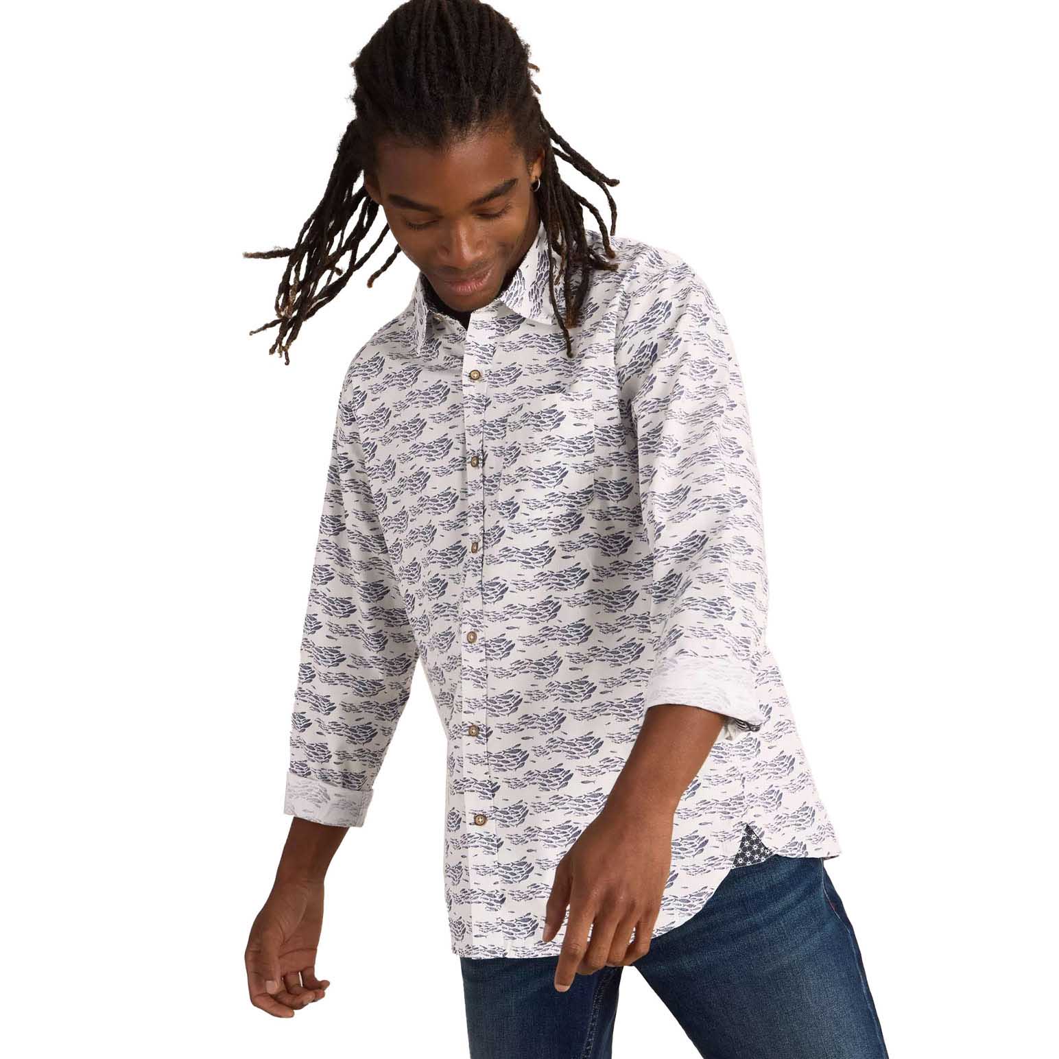 White Stuff Shoal Fish Printed Shirt